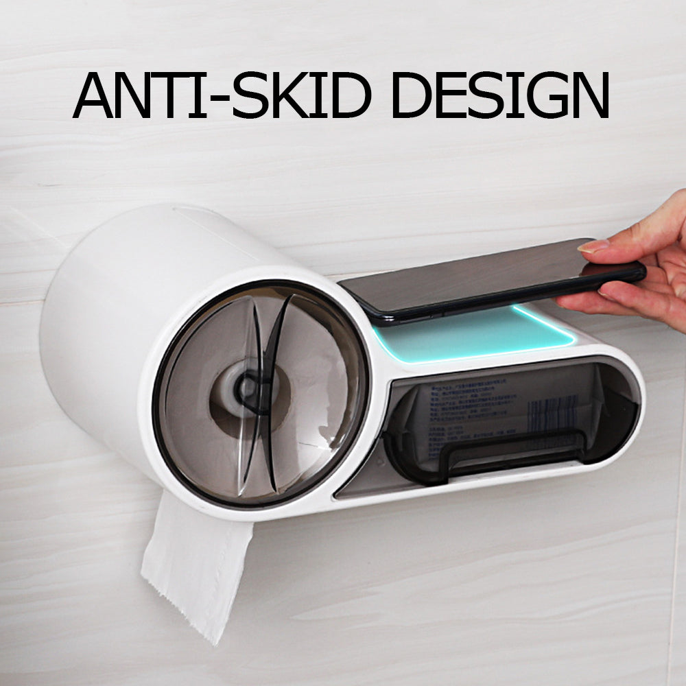 Waterproof Self Adhesive Toilet Paper Holder For Bathroom