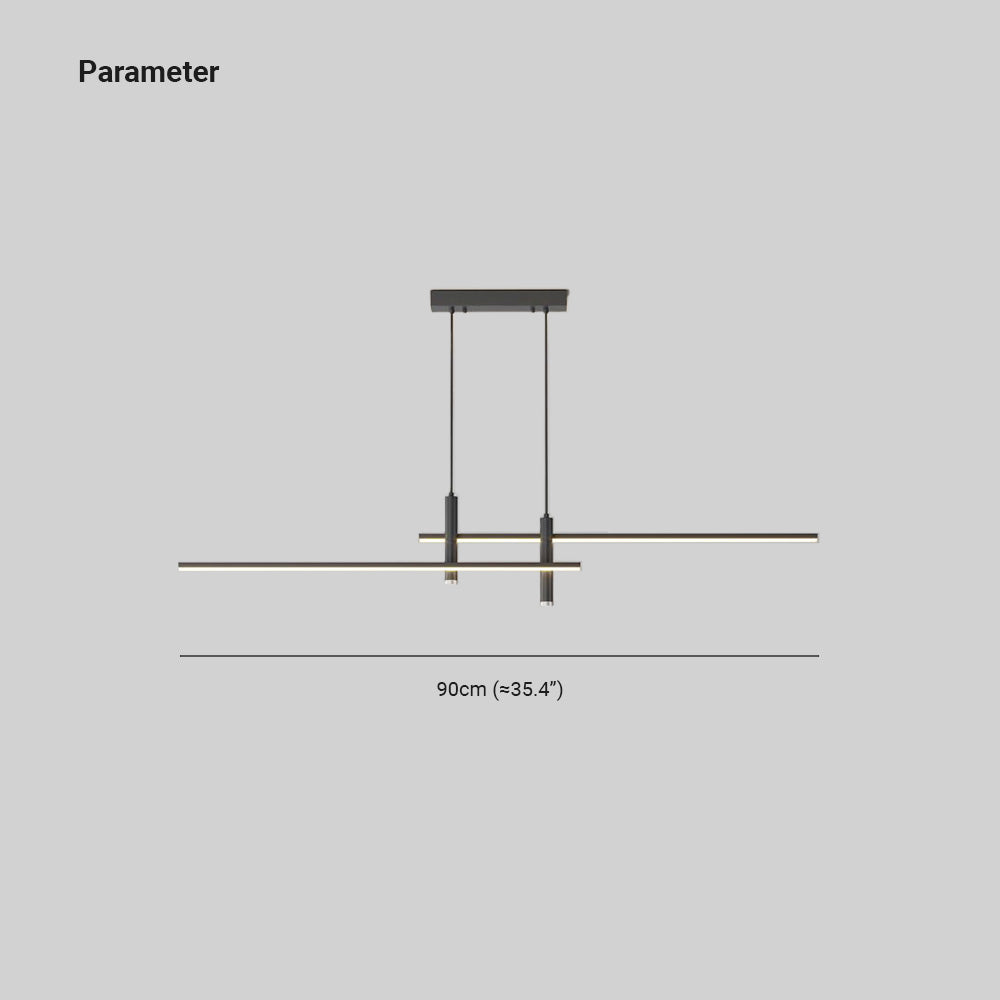 Lampada a sospensione lineare Prym — design moderno minimalista