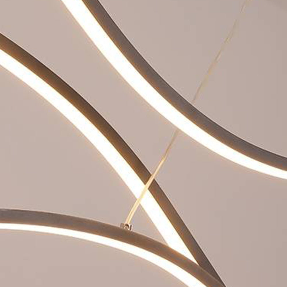 Arisha Modern Wave Pendant Light — 2 Colour, Dimmable, Bulb Included