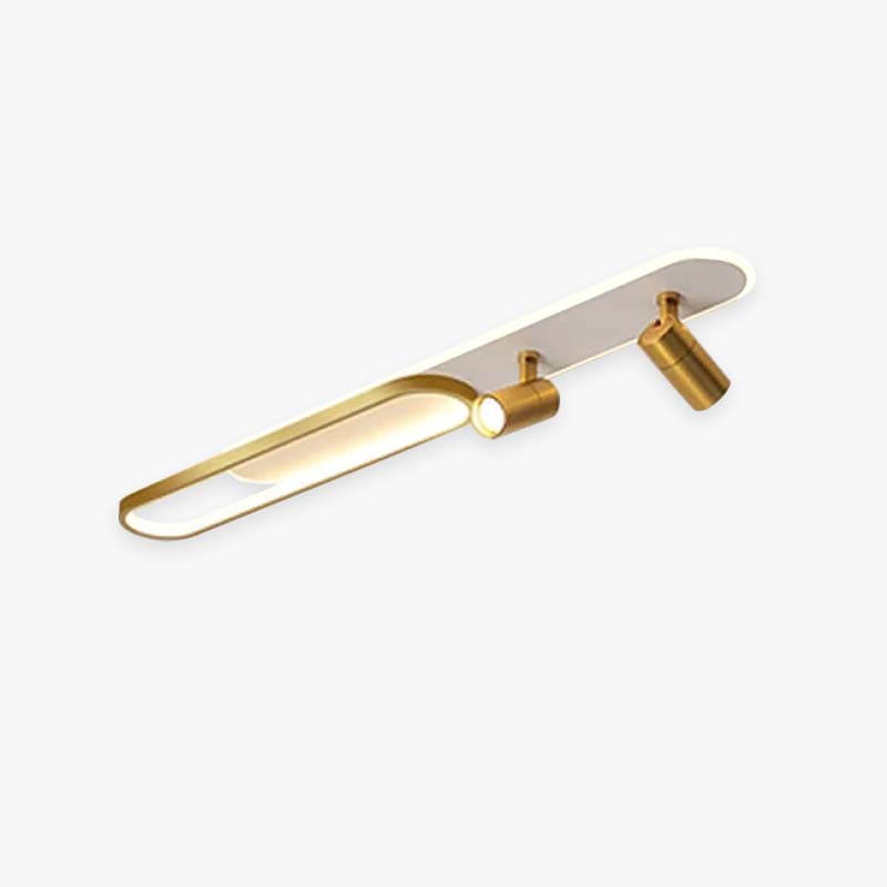Aim Modern Ceiling Light Spotlight, Black/Gold - Neutralighting