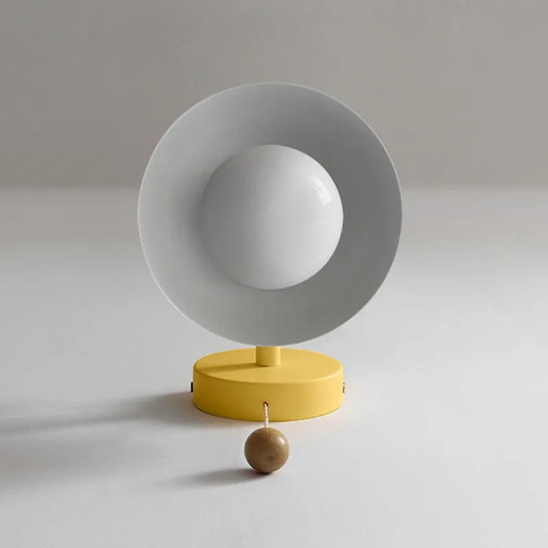 Valentina Modern LED Wall Lamp — Metal Glass, White/Yellow/Pink/Green Finish
