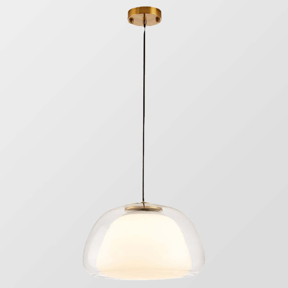 Aurora Milk Glass Pendant Light Modern Hanging Lamp