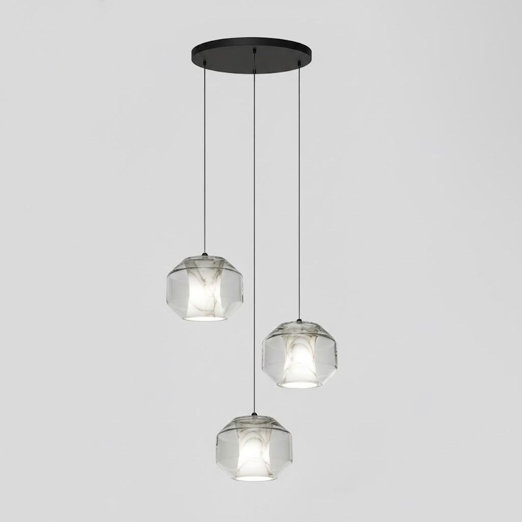 Alabaster Glass Cylinder Pendant Light - Vakkerlight