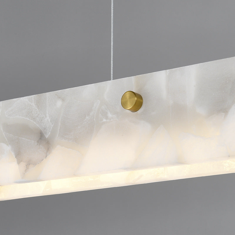 Lampada a sospensione moderna LED Arisha - Marmo bianco, dimmerabile, lampadina inclusa