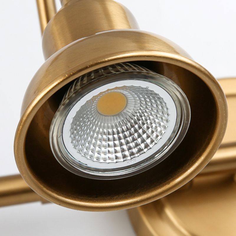 Tiffany Vintage Round Arc Vanity Wall Lamp — Gold, IP44 Rated, Hardwired
