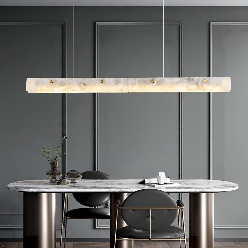 Lampada a sospensione moderna LED Arisha - Marmo bianco, dimmerabile, lampadina inclusa