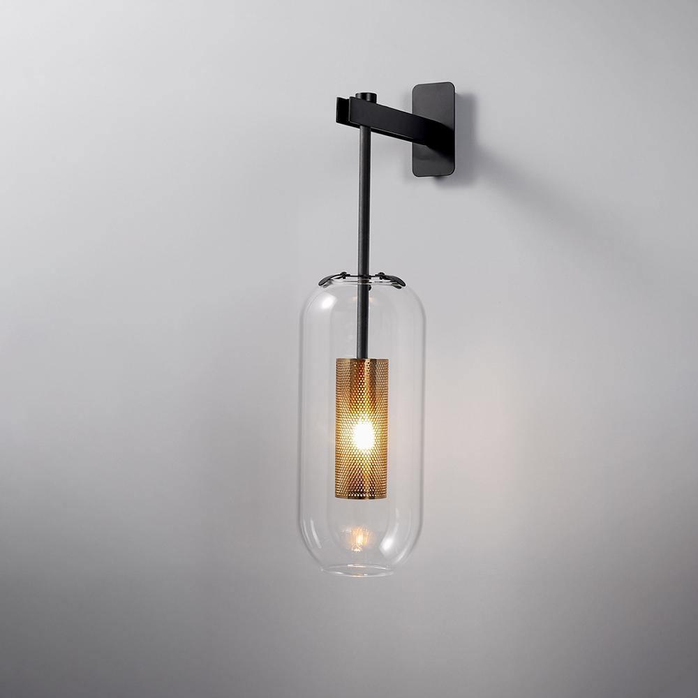Vadim Wall Lamp — Clear Glass Shade
