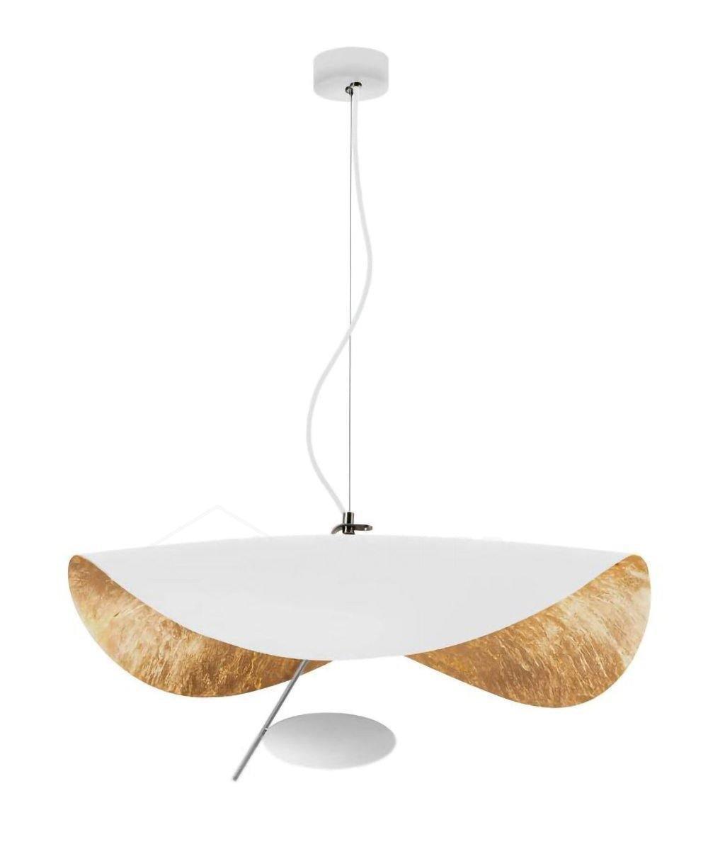 Závěsné svítidlo Giorgio — zakřivené diskové stínidlo, design s jednou linií