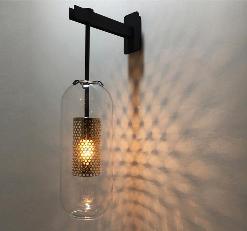 Evan hochwertige Glas-Wandleuchte – nordisches Kunstdesign