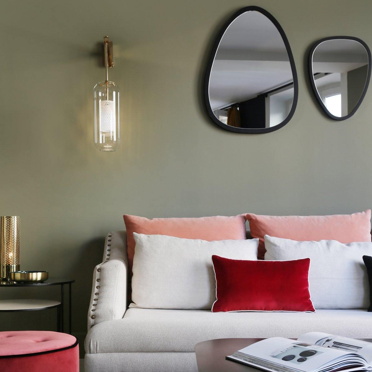 Vadim Wall Lamp — Clear Glass Shade