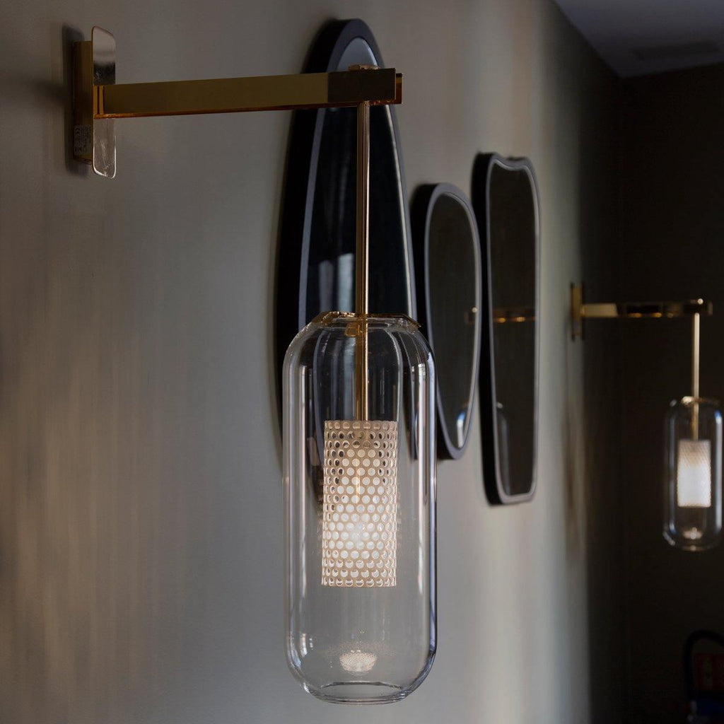 Vadim Wall Lamp — Clear Glass Shade