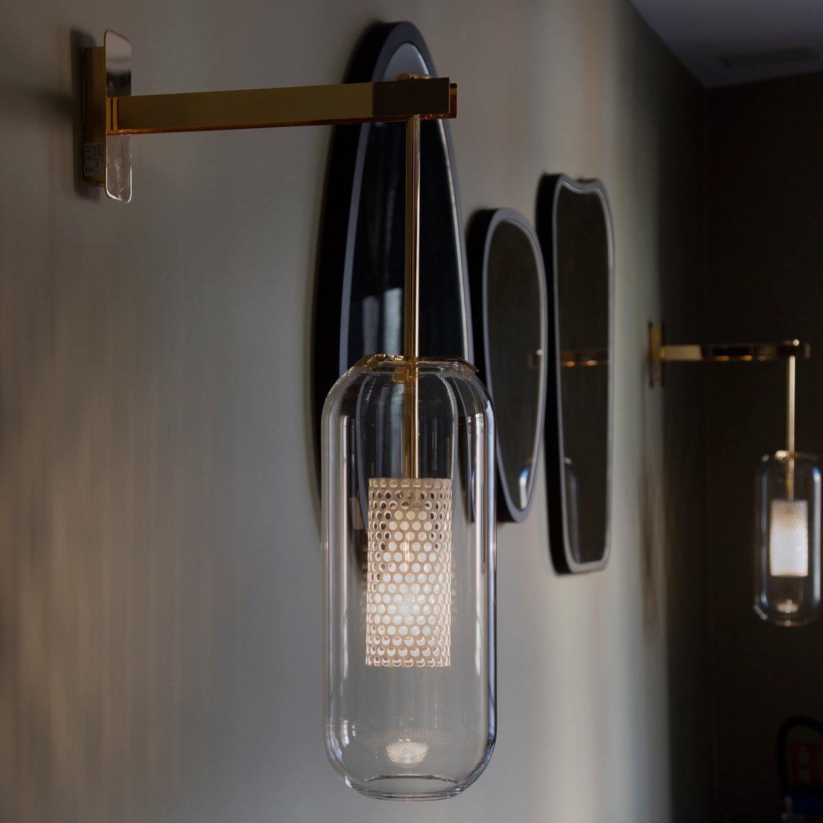 Vadim Wall Lamp — Clear Glass Shade