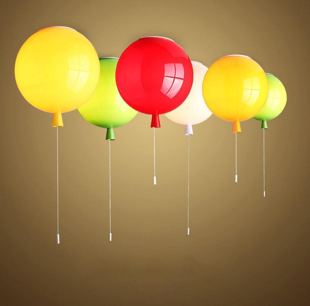 مصباح سقفي مسطّح بتصميم منطاد حالم – بسلك سحب وشكل خيالي