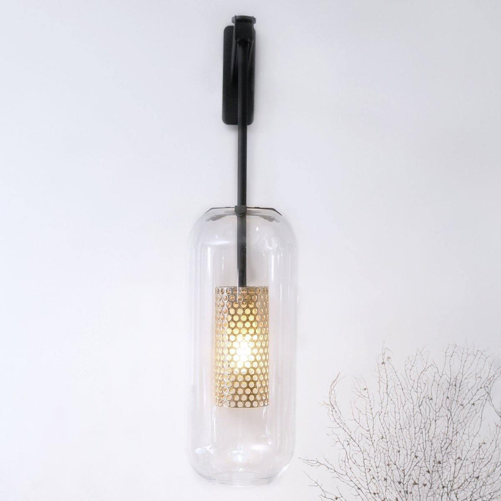Vadim Wall Lamp — Clear Glass Shade