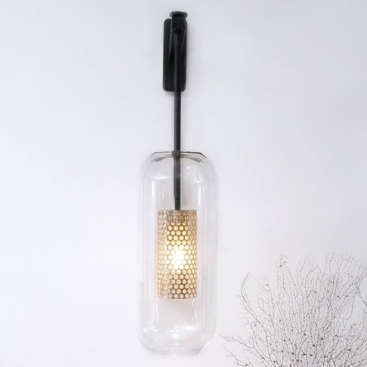 Vadim Wall Lamp — Clear Glass Shade