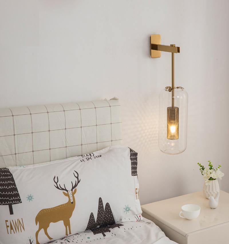 Vadim Wall Lamp — Clear Glass Shade