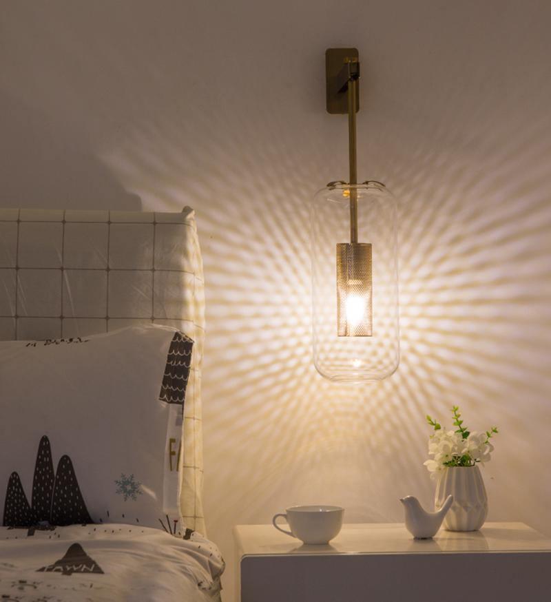Vadim Wall Lamp — Clear Glass Shade