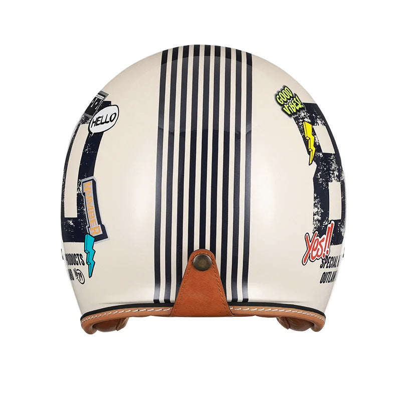 خوذة وجه مفتوح ريترو جيتلايت