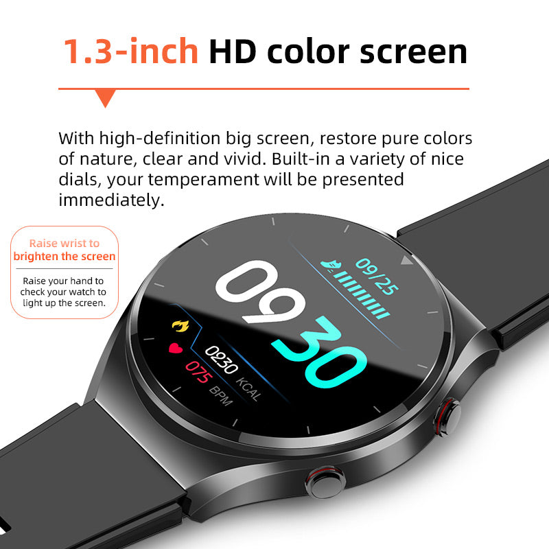 VitalPulse Gesundheits-Smartwatch mit Blutzucker-, Blutdruck-, EKG-, HRV- und Herzfrequenzmessung