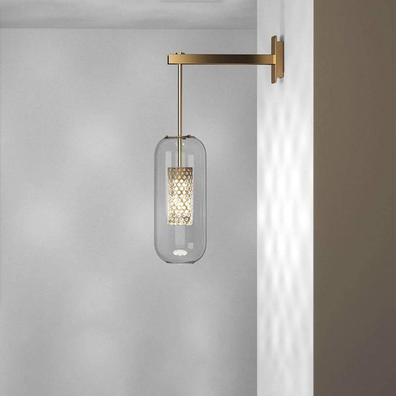 Evan hochwertige Glas-Wandleuchte – nordisches Kunstdesign