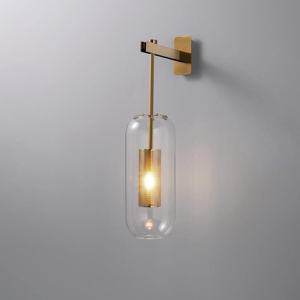 Evan hochwertige Glas-Wandleuchte – nordisches Kunstdesign