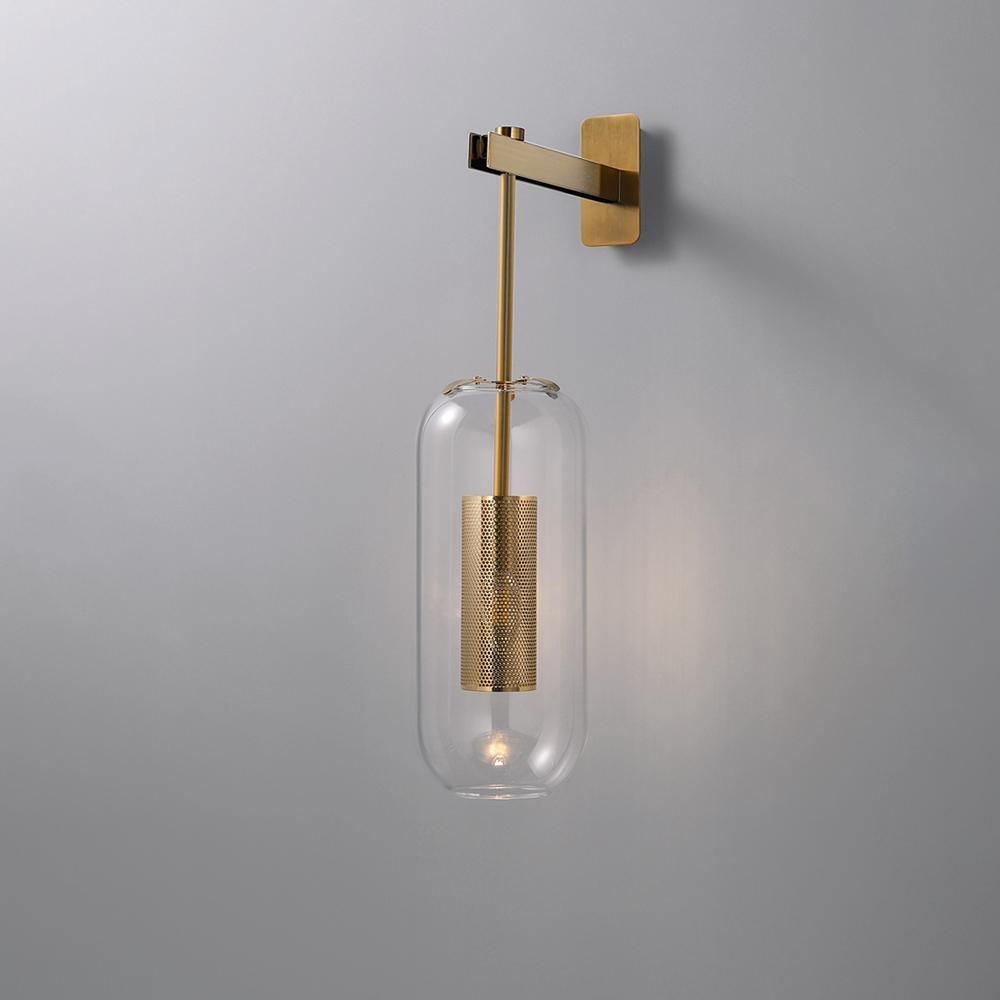 Vadim Wall Lamp — Clear Glass Shade
