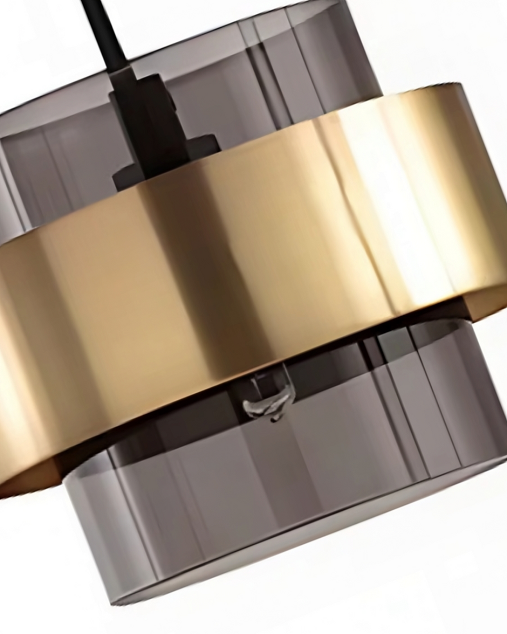 Vellora | Lampu Gantung Moden Dengan Kaca Emas dan Aksen Industri | Orntli