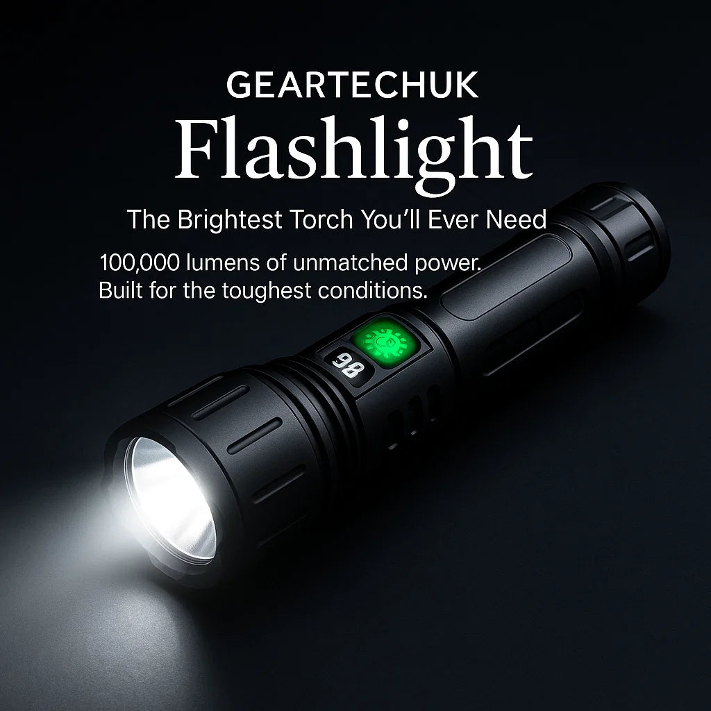 Global hellste 100000 Lumen taktische Taschenlampe Hochleistungs-Fackel