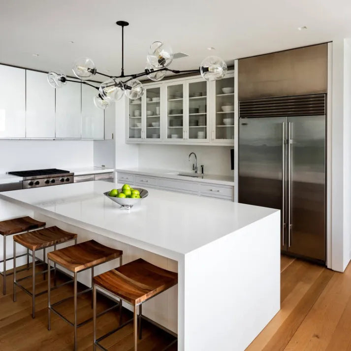 BubbleLight – závěsná lampa Sputnik se skleněnými bublinami