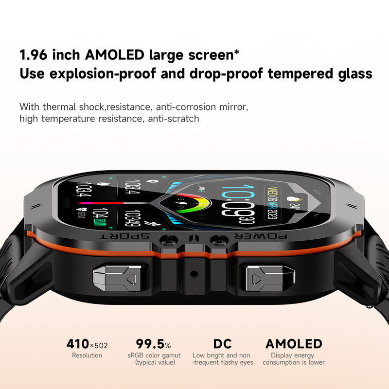 Montre Connectée AquaPro pour Natation : Montre de Sport Étanche - Idéale pour Nageurs, Tracker d'Activité Résistant à l'Eau et Durable