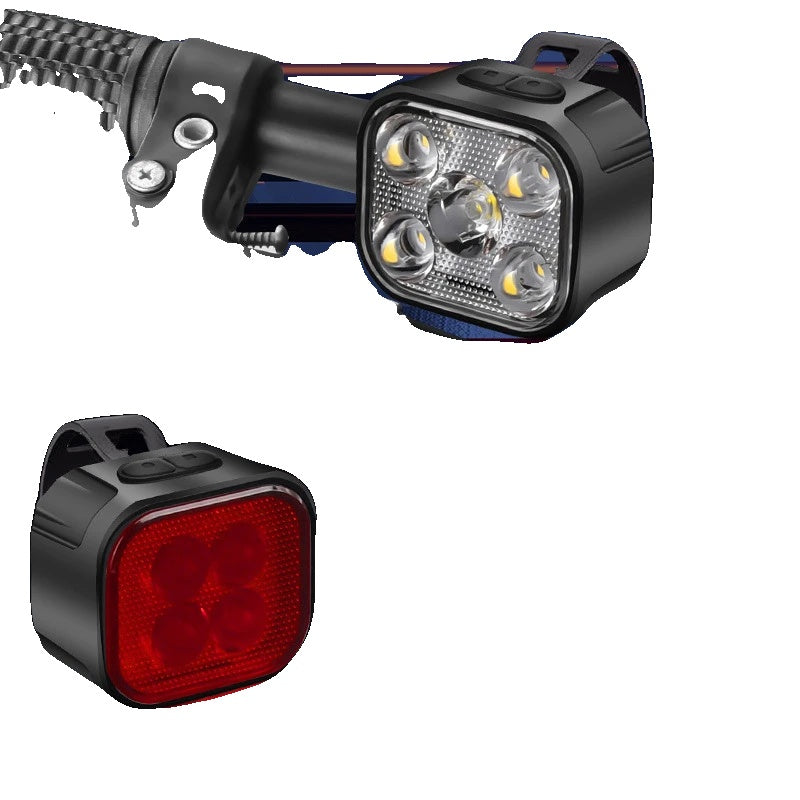 Dobíjecí světla na kolo - USB-C - 350 lumenů přední - vodotěsnost IPX65 - 8 a 12 režimů
