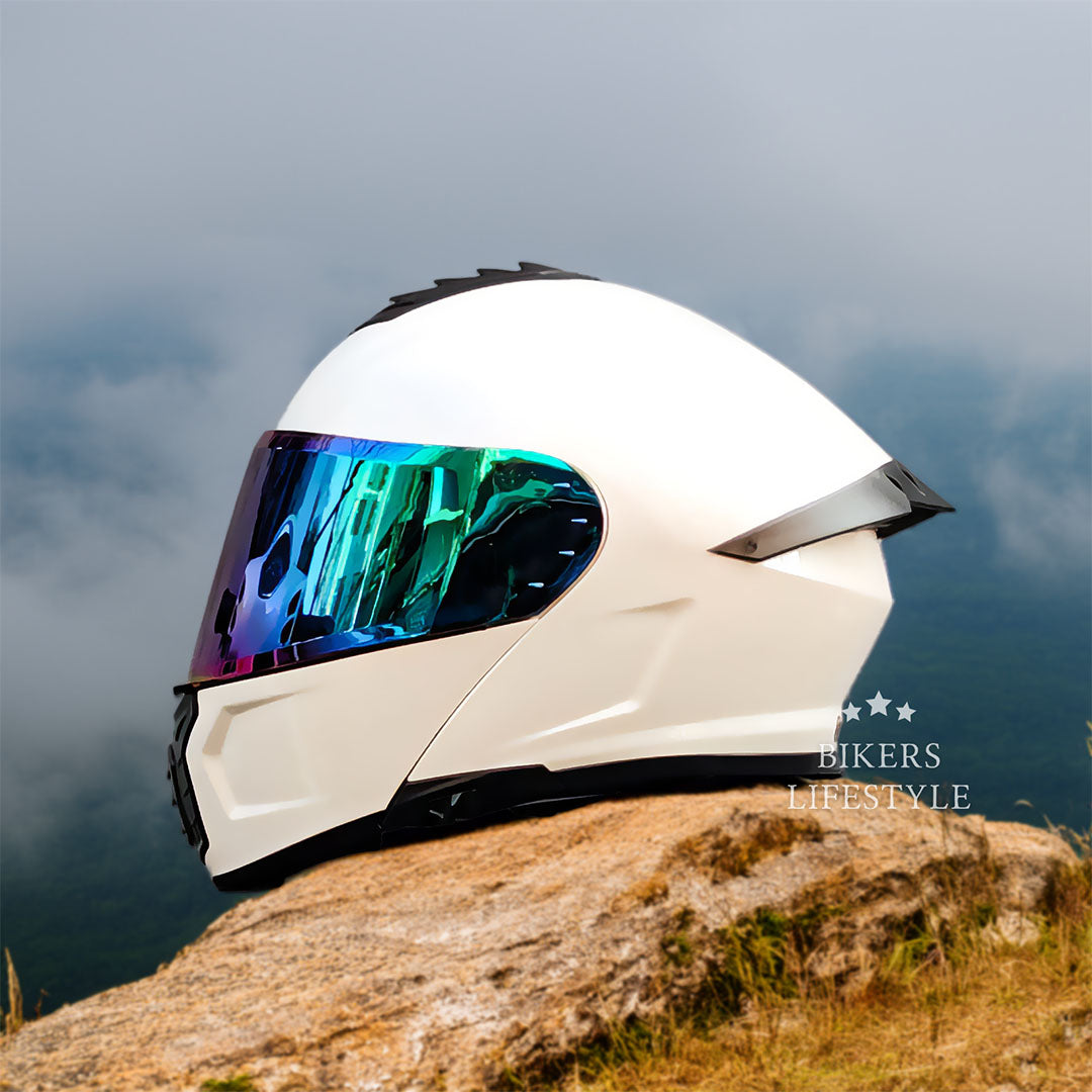 Casque modulaire AeroGuard à double visière homologué DOT et ECE