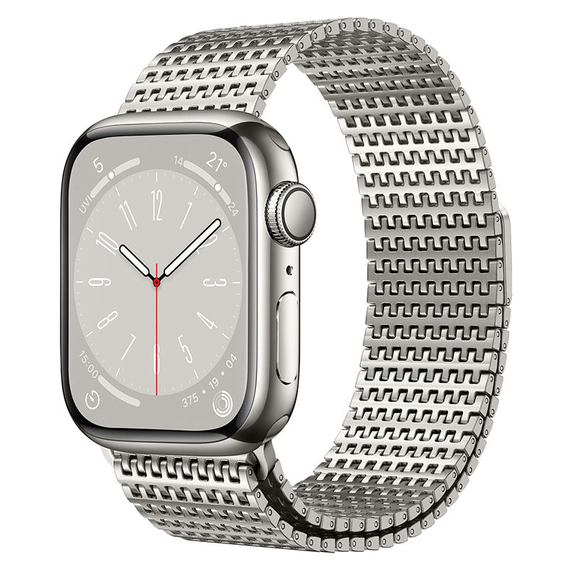 Banda magnética de acero inoxidable de diseño para Apple Watch