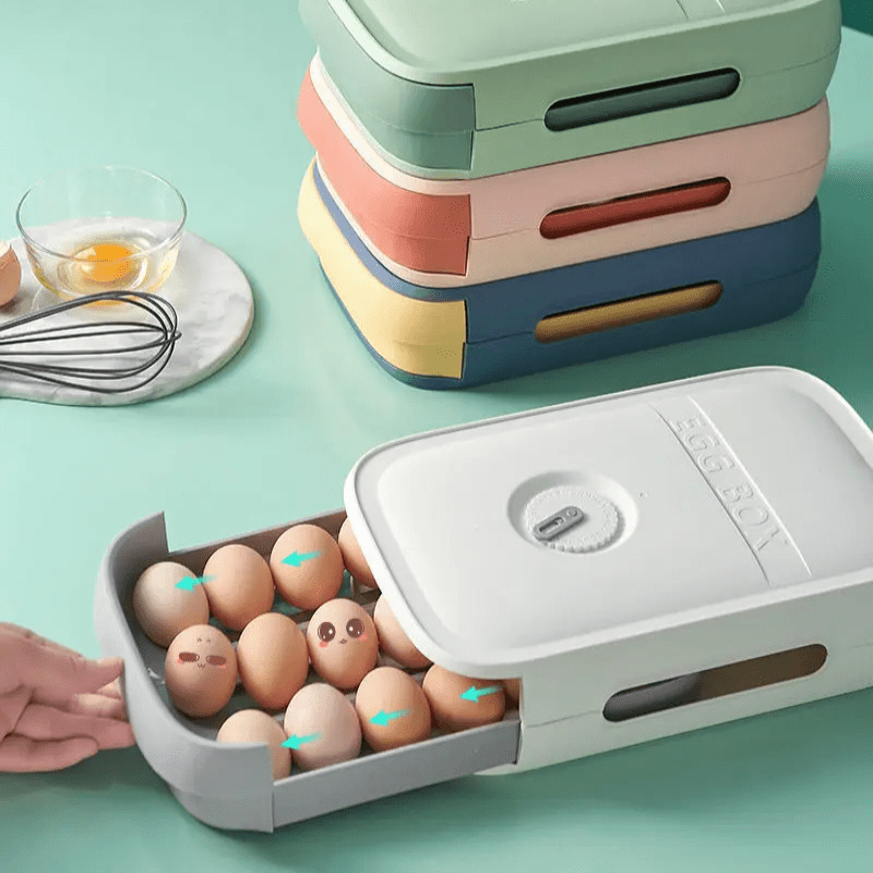 CoolNest Tazelik Göstergeli 18 ila 20 Yumurtalık Yumurta Çekmecesi Verimli Ev Aşçıları İçin