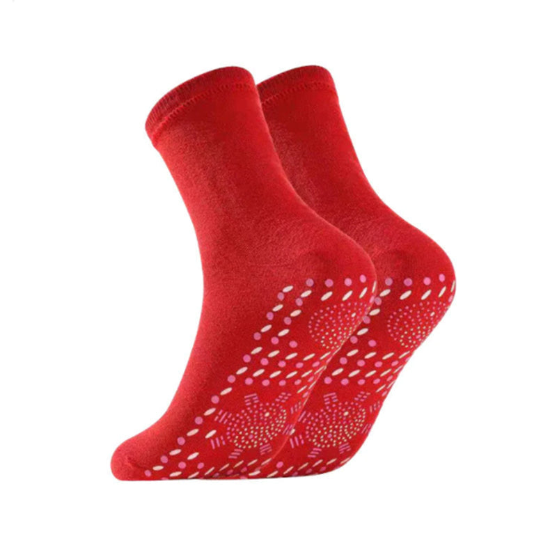Calcetines deportivos auto-calentables con acupresión de turmalina AuroraFlex