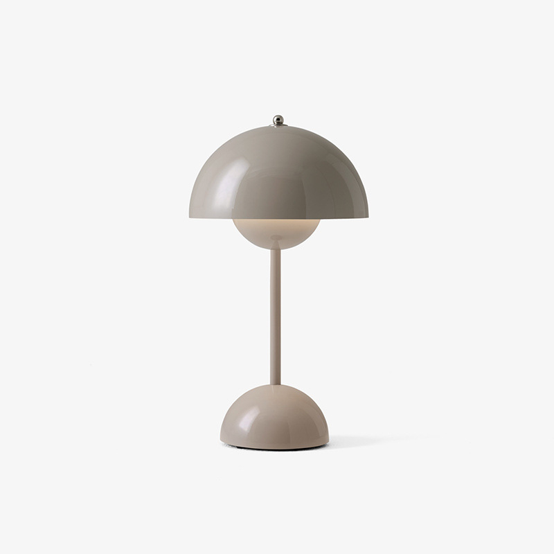 Aurea Mid Century Mushroom Table Lamp With Warm Glow