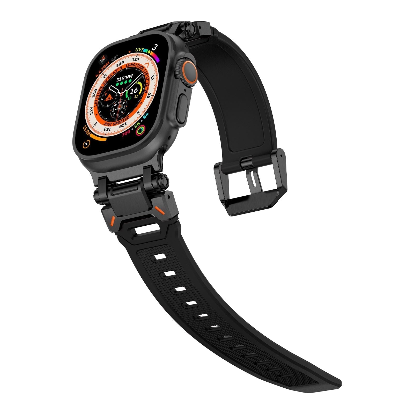 Explorer Tactical Fluoro Rubber Apple Watch Bandje