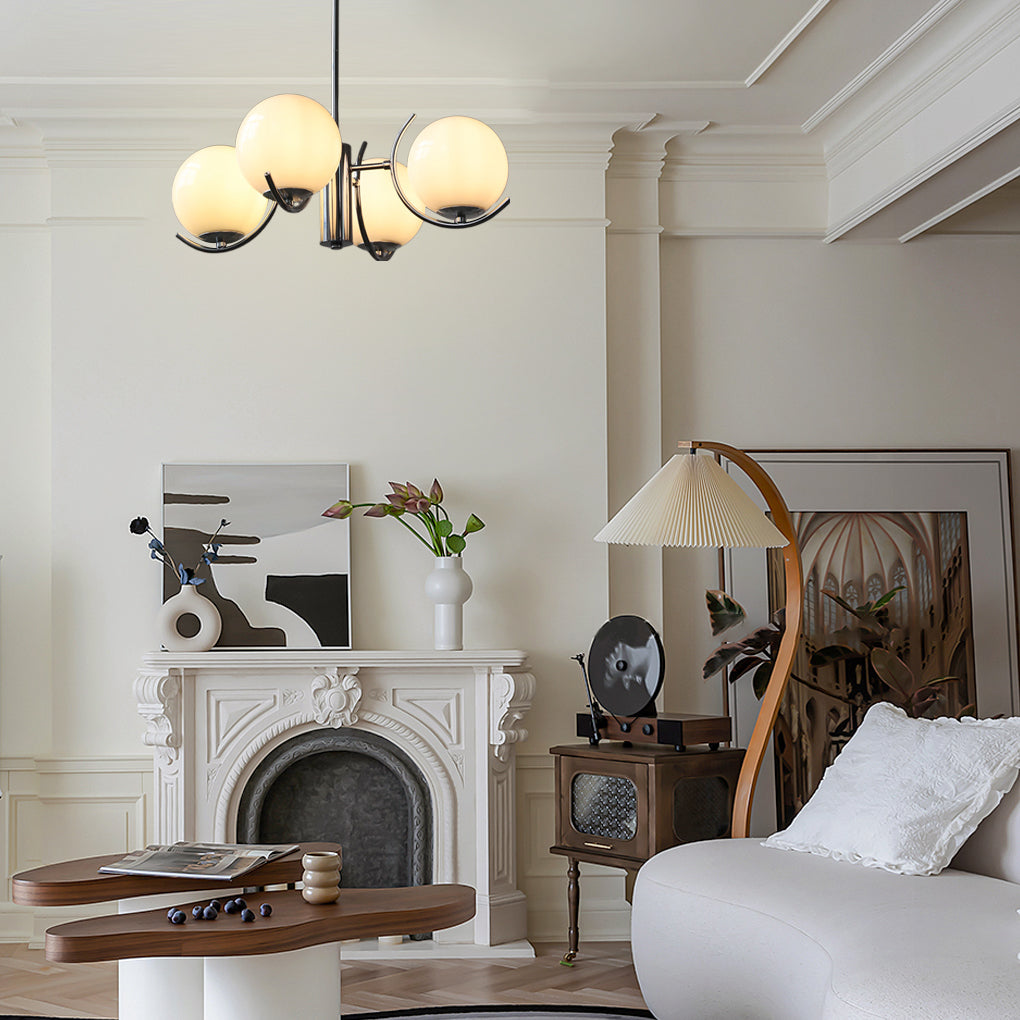 נורדוולה | נברשת סקנדינבית מזכוכית וברזל מצופה אלקטרוליטית | אורנטלי