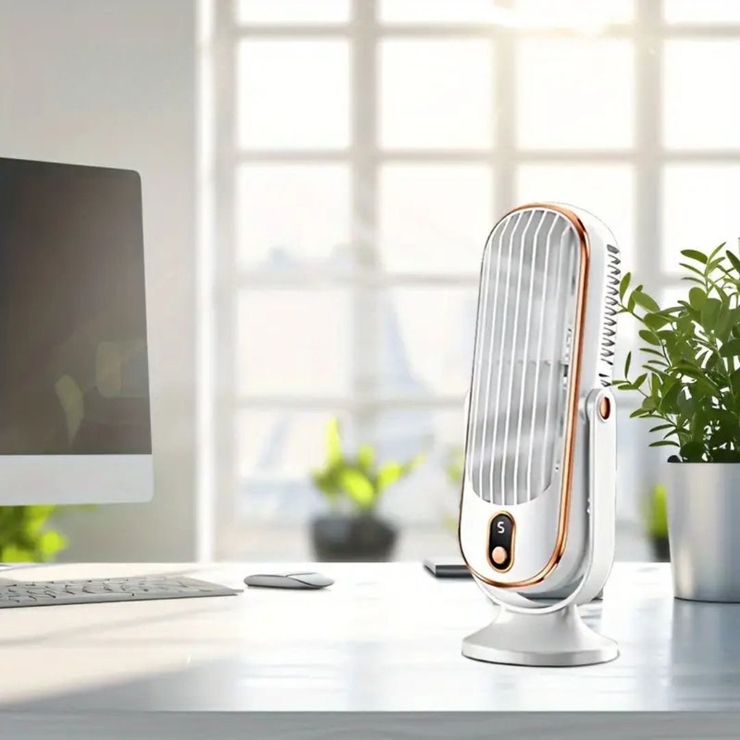 AeroNest Ultra Stille USB Bordventilator til Hjem og Kontor