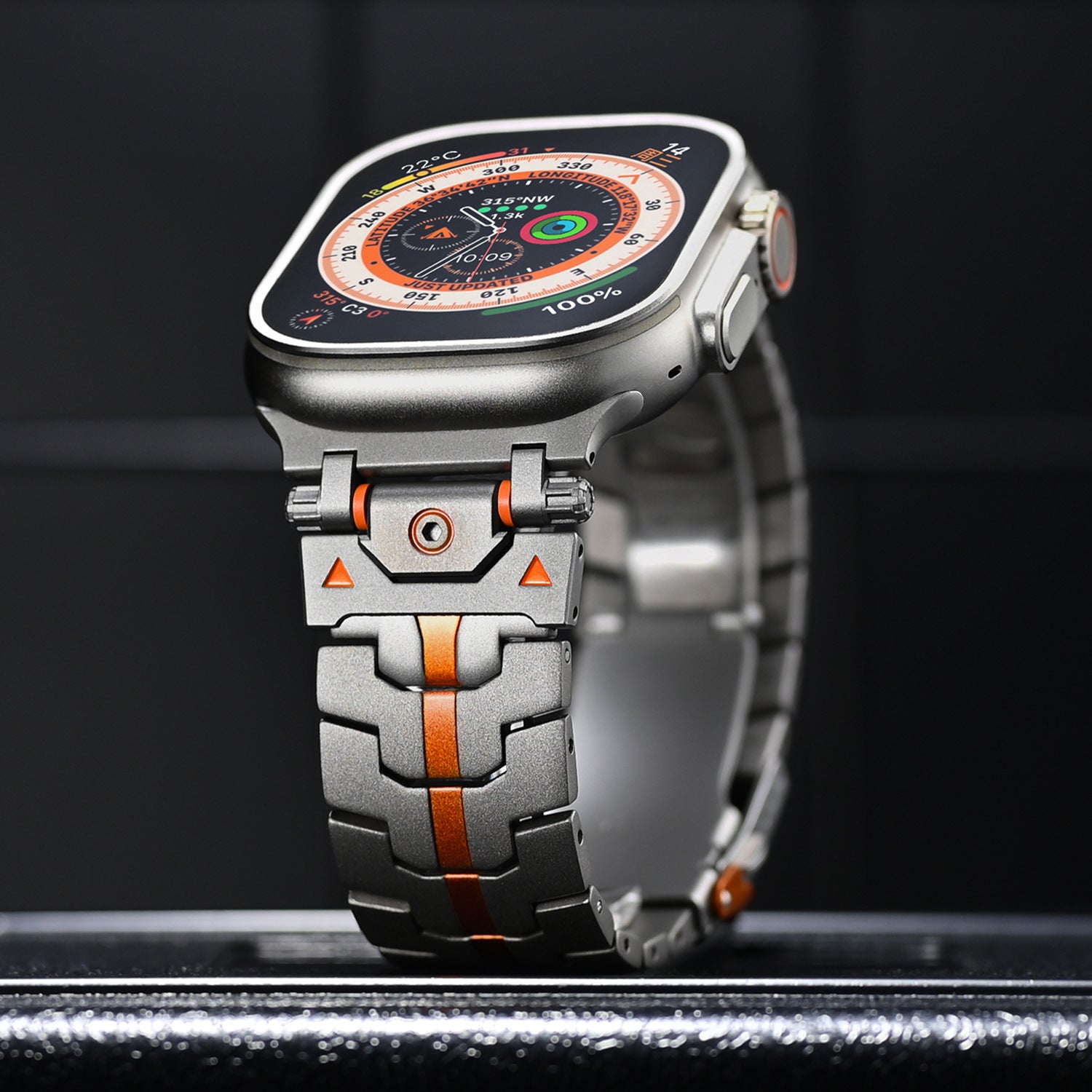 Mech Warrior fém óraszíj Apple Watch-hoz