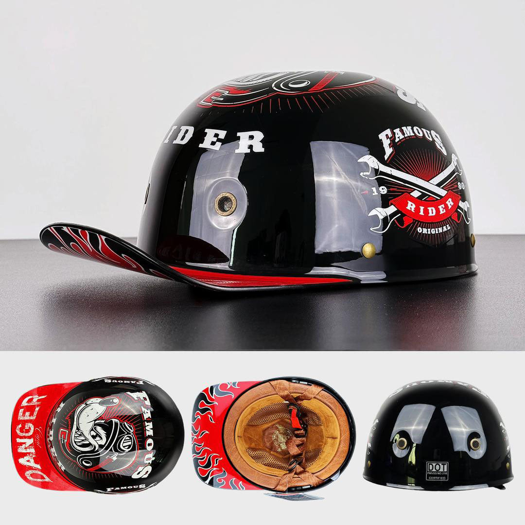 Casque de baseball PulseCap pour cyclisme, élégant et sûr, homologué DOT et ECE