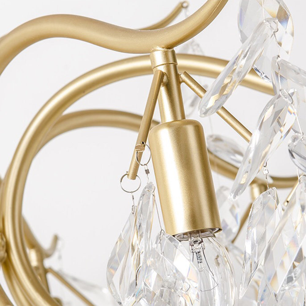 Lustre en cristal Kristy — design floral de glycine