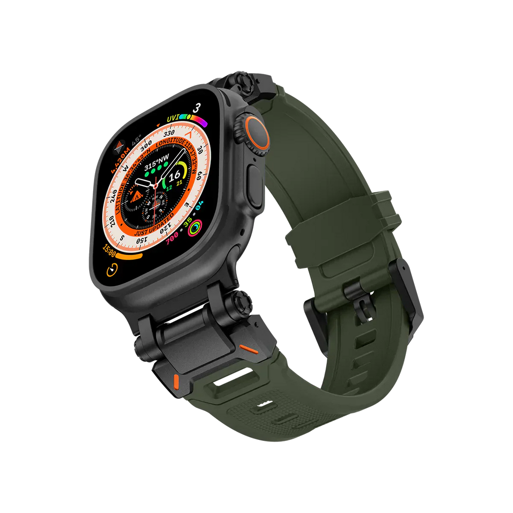 Új titán fém fej szilikon szíj Apple Watch-hoz