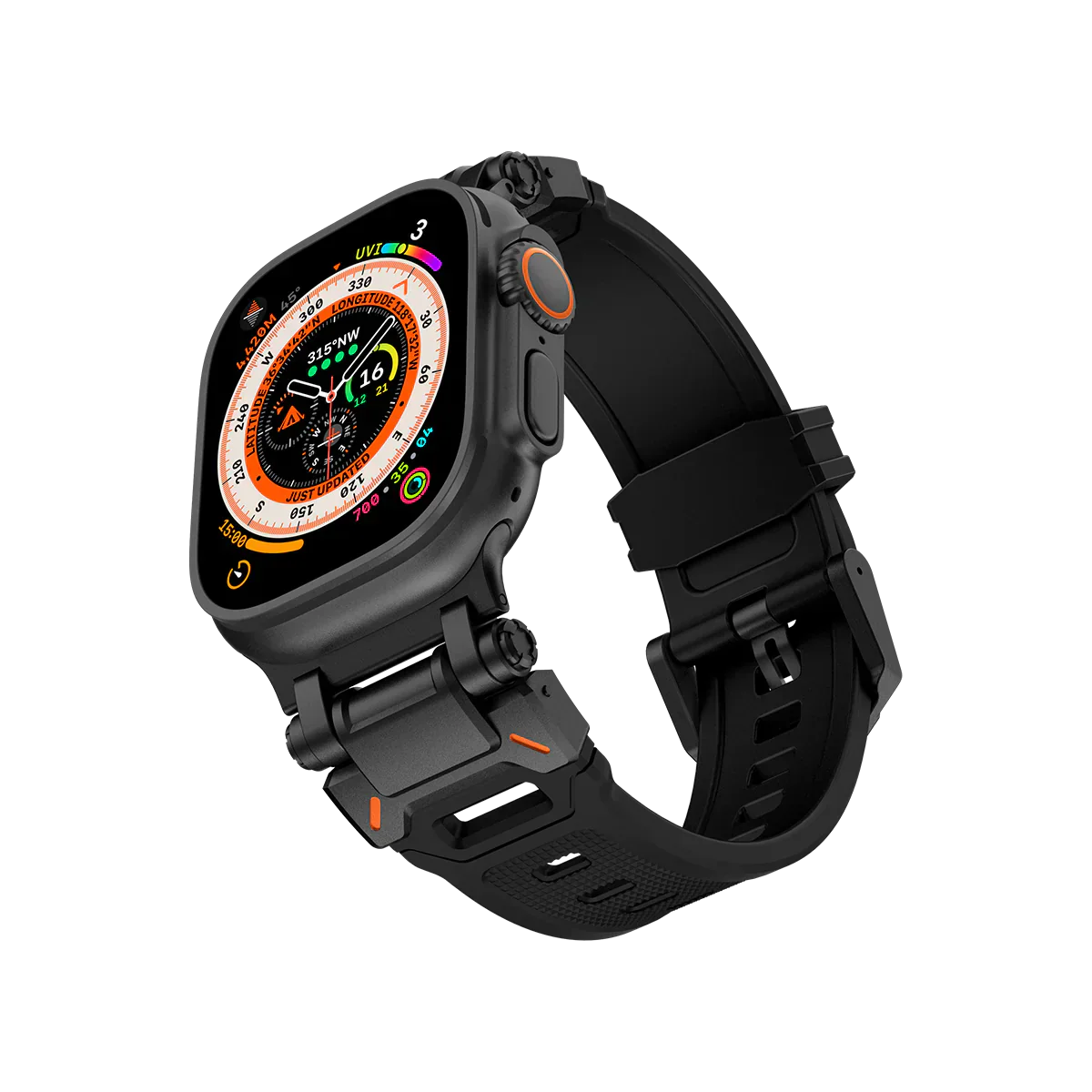 Új titán fém fej szilikon szíj Apple Watch-hoz