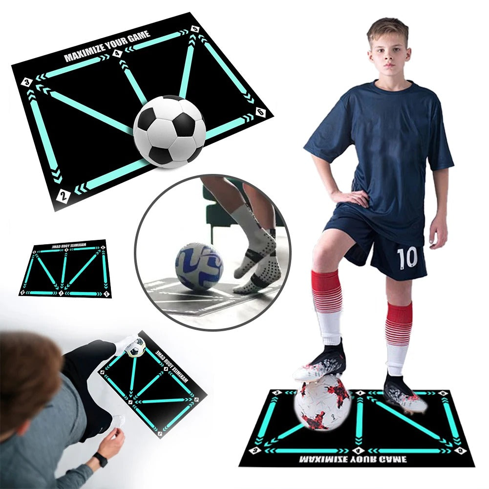Tapis d'entraînement de football – Outil d'entraînement antidérapant et réduisant le bruit