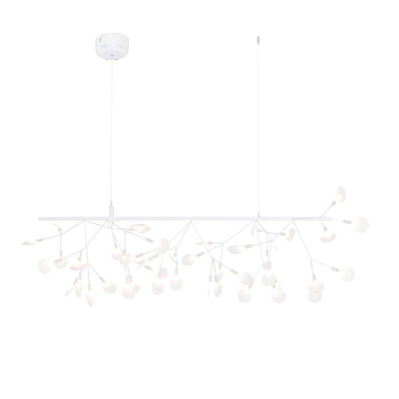 Lustra lang lineær LED-pendellampe - kunstnerisk grendesign, moderne belysning