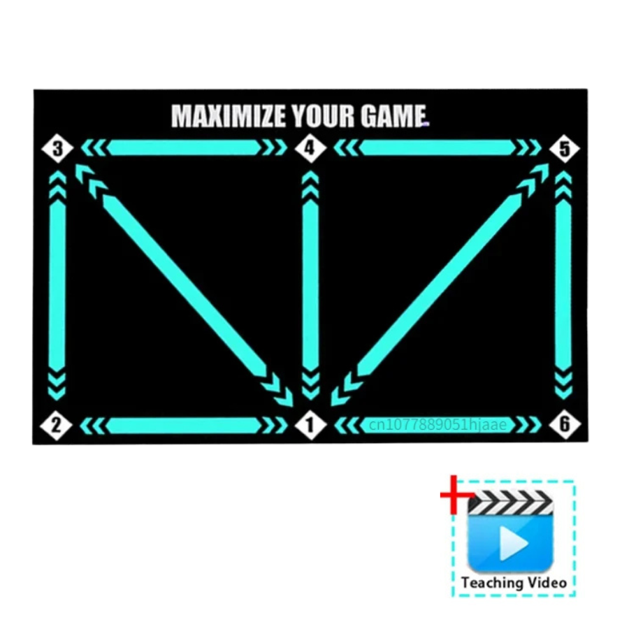 Fotbollsproffs träningsmatta och videoträningsprogram