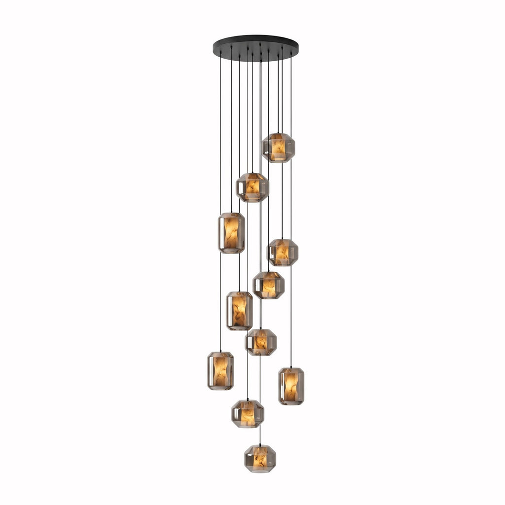 Alabaster Glass Cylinder Pendant Light - Vakkerlight