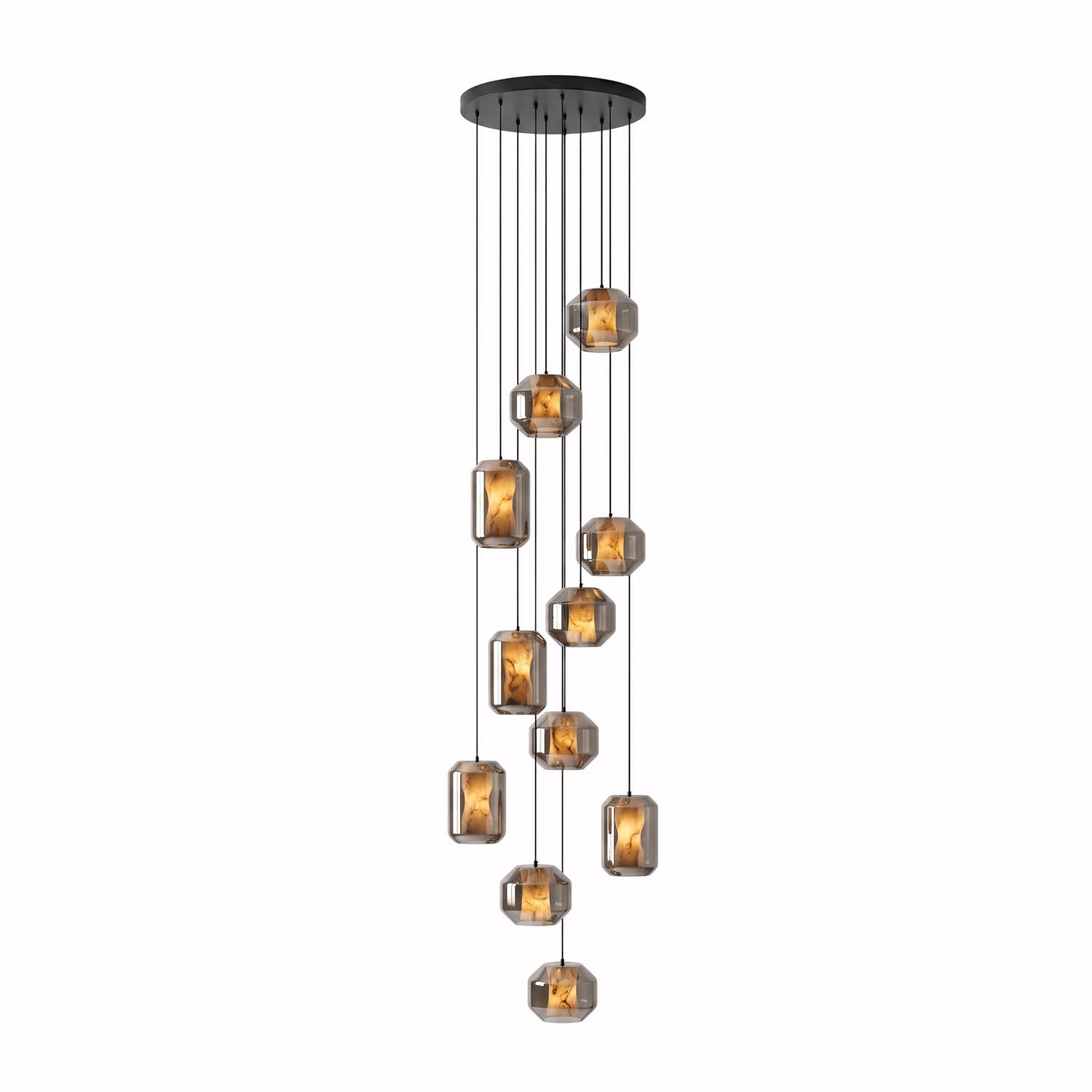 Alabaster Glass Cylinder Pendant Light - Vakkerlight