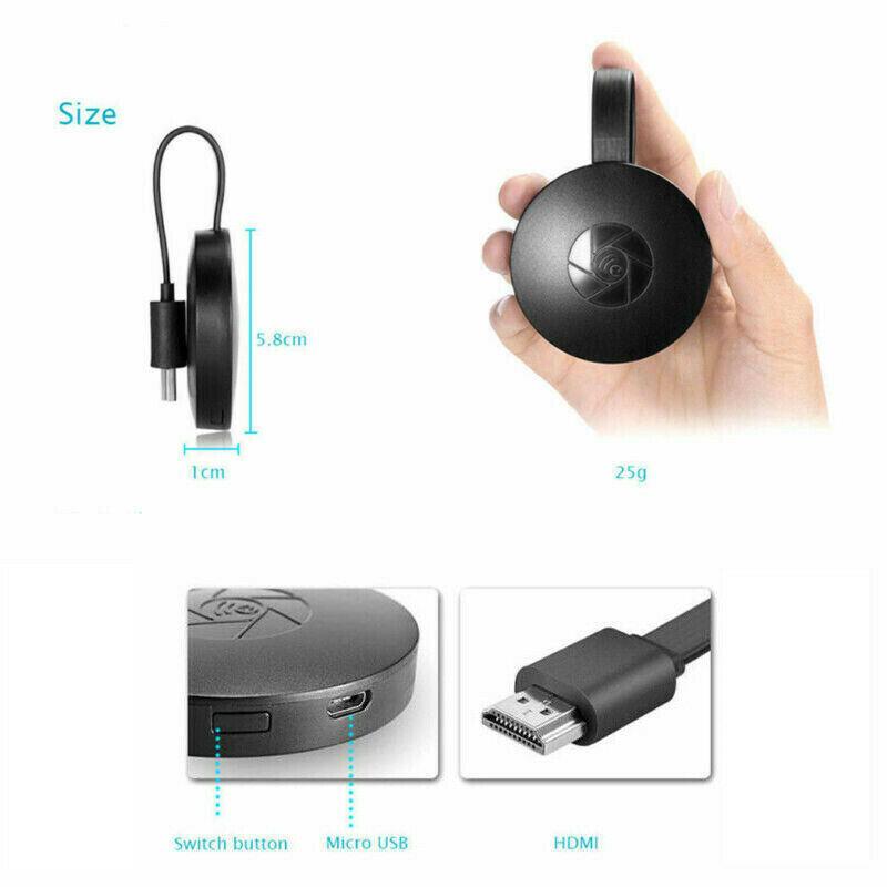Bærbar Trådløs 1080P Skærm HDMI TV Modtager
